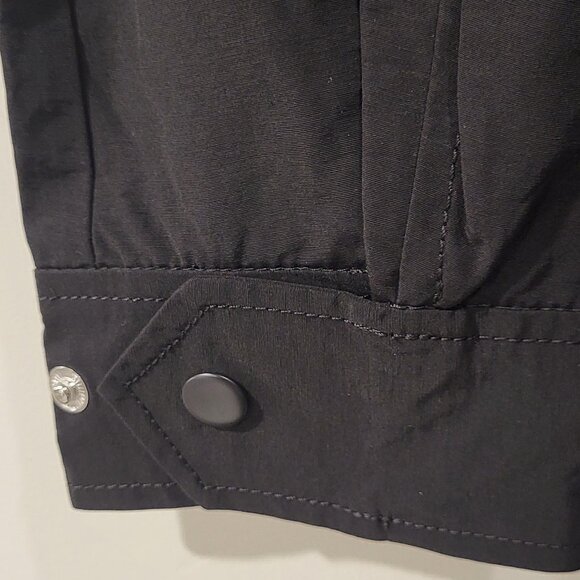 NWOT J Crew Women's Black Perfect Lightweight Rain Jacket with Hood Size XST - Picture 9 of 12